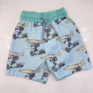 Disney Junior Mickey Mouse Swim Trunks Toddler 2T Boys Bathing Suit Shorts